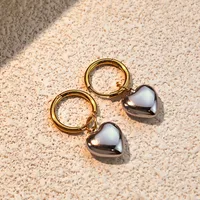 1 Pair Elegant Irregular Oval Plating 304 Stainless Steel 18K Gold Plated Drop Earrings sku image 5