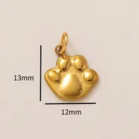 Vintage Style Classic Style Pearl Mushroom Boots 304 Stainless Steel Zircon 18K Gold Plated DIY Jewelry Accessories sku image 1