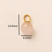 Vintage Style Classic Style Pearl Mushroom Boots 304 Stainless Steel Zircon 18K Gold Plated DIY Jewelry Accessories sku image 4