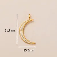 Vintage Style Classic Style Pearl Mushroom Boots 304 Stainless Steel Zircon 18K Gold Plated DIY Jewelry Accessories sku image 11