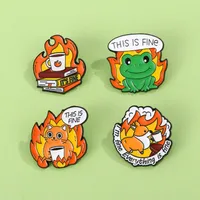 Cartoon Style Cute Streetwear Cartoon Frog Alloy Stamping Stoving Varnish Plating Unisex Brooches main image 8