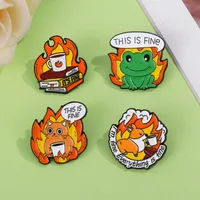 Cartoon Style Cute Streetwear Cartoon Frog Alloy Stamping Stoving Varnish Plating Unisex Brooches main image 4