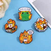 Cartoon Style Cute Streetwear Cartoon Frog Alloy Stamping Stoving Varnish Plating Unisex Brooches main image 2