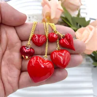 Cute Sweet Heart Shape Copper Women's Pendant Necklace main image 3