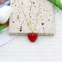 Cute Sweet Heart Shape Copper Women's Pendant Necklace main image 4