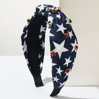 Women's Modern Style Pentagram American Flag Cloth Hair Band main image 5