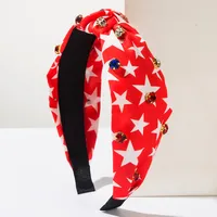 Women's Modern Style Pentagram American Flag Cloth Hair Band main image 3