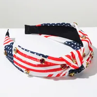 Women's Modern Style Pentagram American Flag Cloth Hair Band main image 9