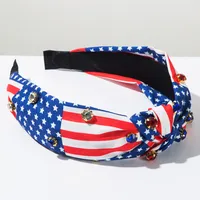 Women's Modern Style Pentagram American Flag Cloth Hair Band main image 7