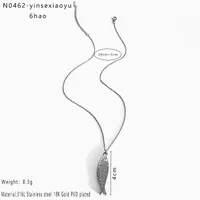 Vintage Style Classic Style Small Fish 316L Stainless Steel  Irregular 18K Gold Plated Women's Pendant Necklace sku image 7