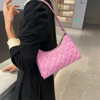 Women's Pu Leather Solid Color Elegant Square Zipper Underarm Bag main image 4