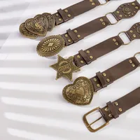 Vintage Style Star Heart Shape Pu Leather Alloy Women's main image 1