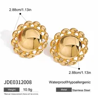 Basic Vacation Commute Geometric 316 Stainless Steel  Ear Studs sku image 1
