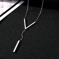 Vintage Style Simple Style Cross 304 Stainless Steel Women's Necklace sku image 1