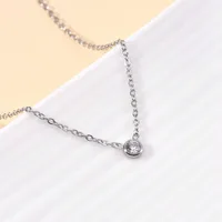 Vintage Style Simple Style Cross 304 Stainless Steel Women's Necklace sku image 3