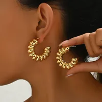 1 Pair Vacation Classic Style Solid Color Iron Ear Studs main image 1
