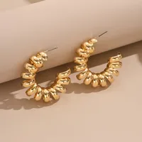 1 Pair Vacation Classic Style Solid Color Iron Ear Studs main image 4
