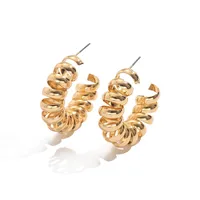 1 Pair Vacation Classic Style Solid Color Iron Ear Studs main image 5