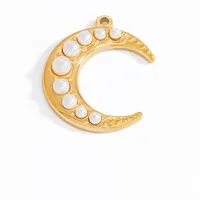 Casual Simple Style Moon 304 Stainless Steel Jewelry Accessories main image 5