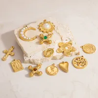 Casual Simple Style Moon 304 Stainless Steel Jewelry Accessories main image 1