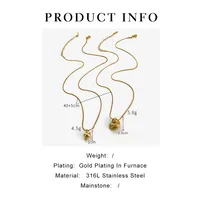 Vintage Style Classic Style Conch Snails 316L Stainless Steel  Irregular 18K Gold Plated Women's Pendant Necklace main image 2