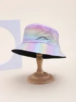 Women's Men's Casual Punk Streetwear Colorful Wide Eaves Bucket Hat sku image 1