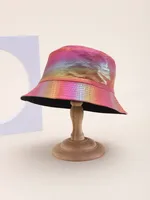 Women's Men's Casual Punk Streetwear Colorful Wide Eaves Bucket Hat main image 2