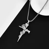 Simple Style Rose Titanium Steel Women's sku image 1
