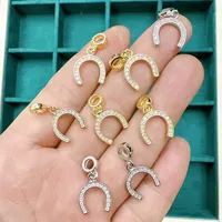 IG Style Simple Style Cross Apple Mushroom Copper Polishing Inlay Zircon 18K Gold Plated White Gold Plated DIY Jewelry Accessories main image 4
