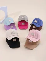 Children Unisex Casual Cute Solid Color Baseball Cap main image 1