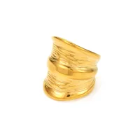 Retro Classic Style Geometric 304 Stainless Steel 18K Gold Plated Women's Rings main image 5