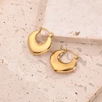 1 Pair/Package Casual Modern Style Simple Style V Shape Multicolor Simple Handmade Polishing Plating 304 Stainless Steel 18K Gold Plated Colorful Plating Rose Gold Plated Earrings main image 2