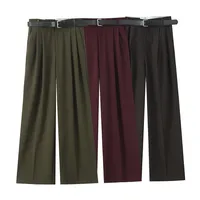 Women's Holiday Daily Selfie Casual Simple Style Streetwear Solid Color Full Length Casual Pants main image 4
