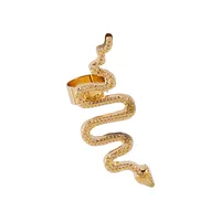 1 Piece Retro Classic Style Snake Plating Alloy Rhinestones Ear Cuffs main image 5