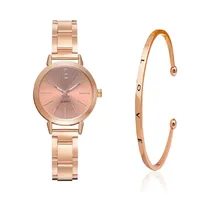 Modern Style Heart Shape Butterfly Buckle Quartz sku image 3