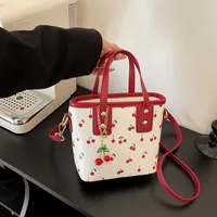Women's Pu Leather Fruit Cute Streetwear Bucket Zipper Bucket Bag main image 3