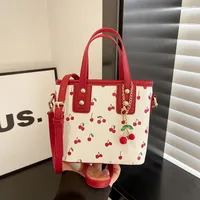 Women's Pu Leather Fruit Cute Streetwear Bucket Zipper Bucket Bag main image 4