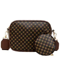 Women's Pu Leather Four Leaf Clover Streetwear Square Zipper Square Bag sku image 4