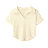 170G Short Slim-Fit Polo Collar Short Sleeve T-shirt Modal 95% Cotton 5% Spandex Open Version Custom Design main image 1