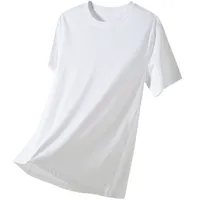 Waterproof Pure Cotton Basic Shirt T-shirt Printed Logo Small White T Three-Proof Round Neck Loose Anti-Fouling Cotton Cultural Shirt Printing main image 1