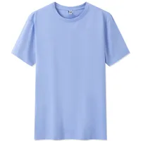 Ice Porcelain Cotton Shoulder Summer Stretch Group Clothes Activity Advertising Shirt Short Sleeve Embroidered Crew Neck T-shirt Custom Printed Logo main image 1