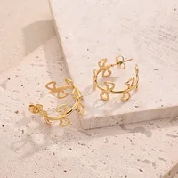 1 Pair/Package Casual Modern Style Simple Style Red Heart Handmade Polishing Plating 304 Stainless Steel 18K Gold Plated Plating Color Rose Gold Plated Earrings main image 5
