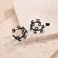 1 Pair/Package Casual Modern Style Simple Style Red Heart Handmade Polishing Plating 304 Stainless Steel 18K Gold Plated Plating Color Rose Gold Plated Earrings main image 2