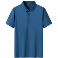 Ice Silk Seamless  Printed High Elastic Seamless Lapel T-shirt Summer Work Clothes Quick-Drying  Custom Logo main image 1