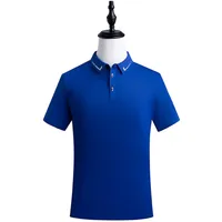 Seamless Seamless Mercerized Cotton Short-Sleeved Polo Shirt Printed Lapel T-shirt Business Workwear Custom Embroidered Printed Logo main image 1