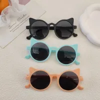 Sweet Simple Style Solid Color Resin Special-Shaped Mirror Full Frame Glasses main image 2