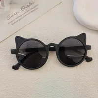 Sweet Simple Style Solid Color Resin Special-Shaped Mirror Full Frame Glasses sku image 1