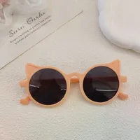 Sweet Simple Style Solid Color Resin Special-Shaped Mirror Full Frame Glasses sku image 2