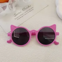 Sweet Simple Style Solid Color Resin Special-Shaped Mirror Full Frame Glasses sku image 4