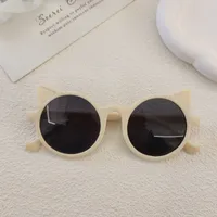 Sweet Simple Style Solid Color Resin Special-Shaped Mirror Full Frame Glasses sku image 5